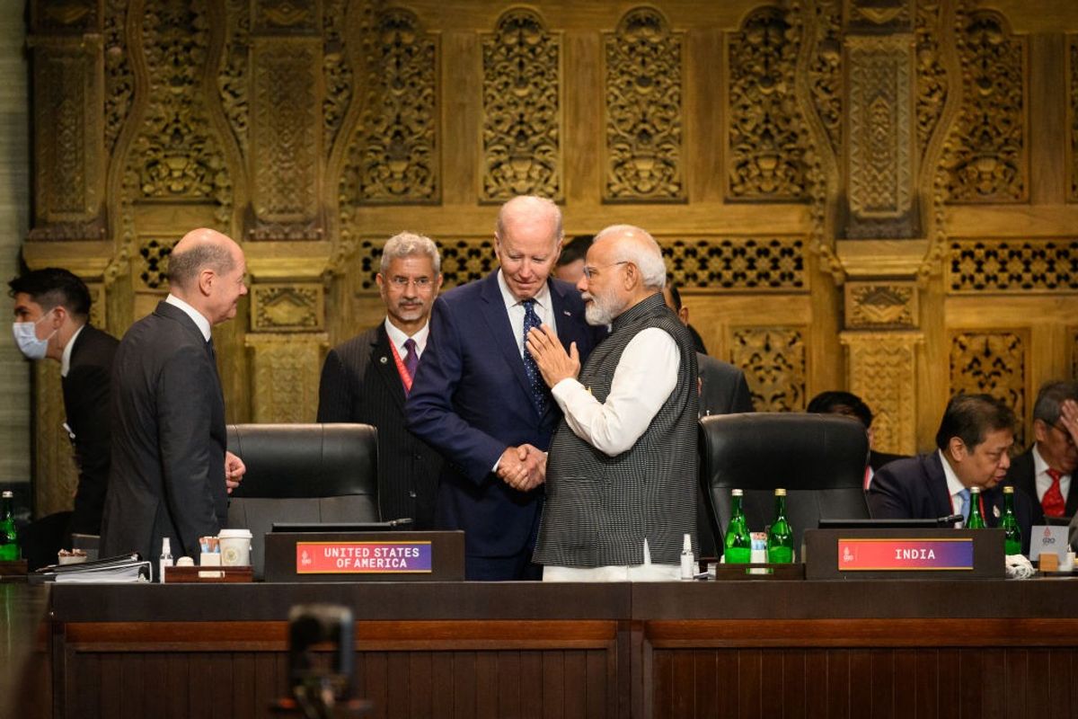 PM Modi and president Biden at Bali