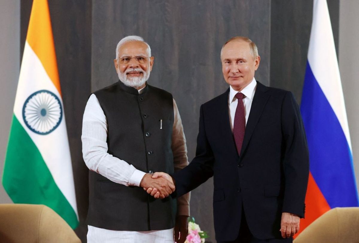 PM Modi and president Vladimir Putin