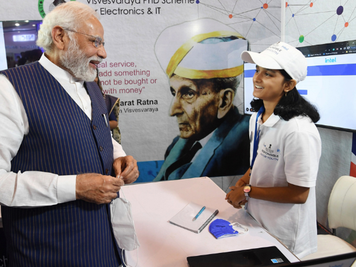 PM Modi in Gandhinagar in Gujarat