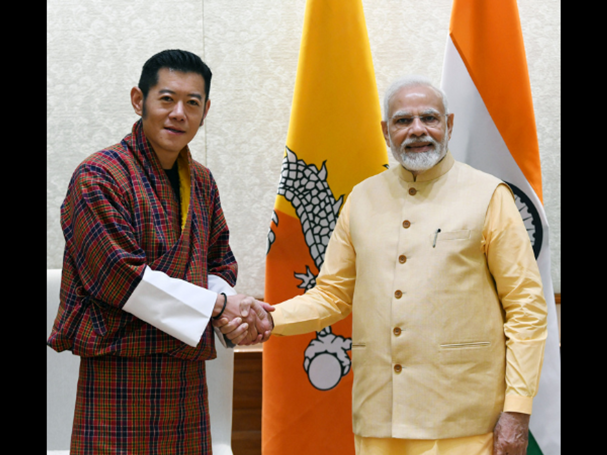 PM Modi with Bhutan King Jigme Khesar Namgyel Wangchuk