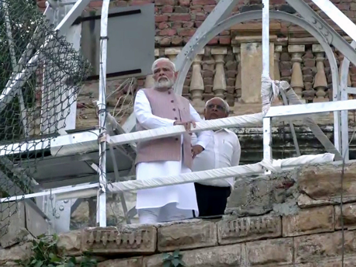 PM Narendra Modi in Morbi in Gujarat