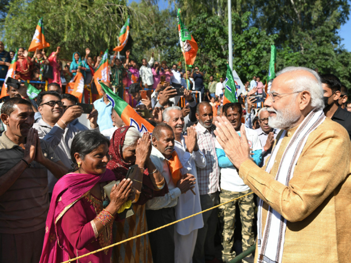 PM Narendra Modi in Una, Himachal Pradesh