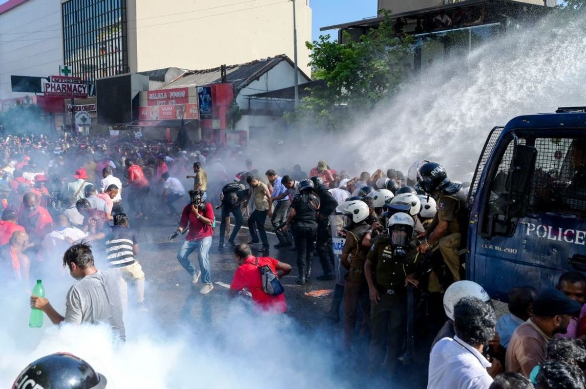 Sri Lanka outlaws strikes as anti-tax protests spread