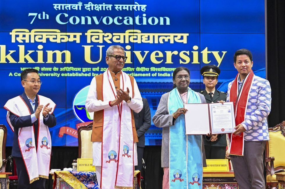 President Droupadi Murmu in Gangtok, Sikkim