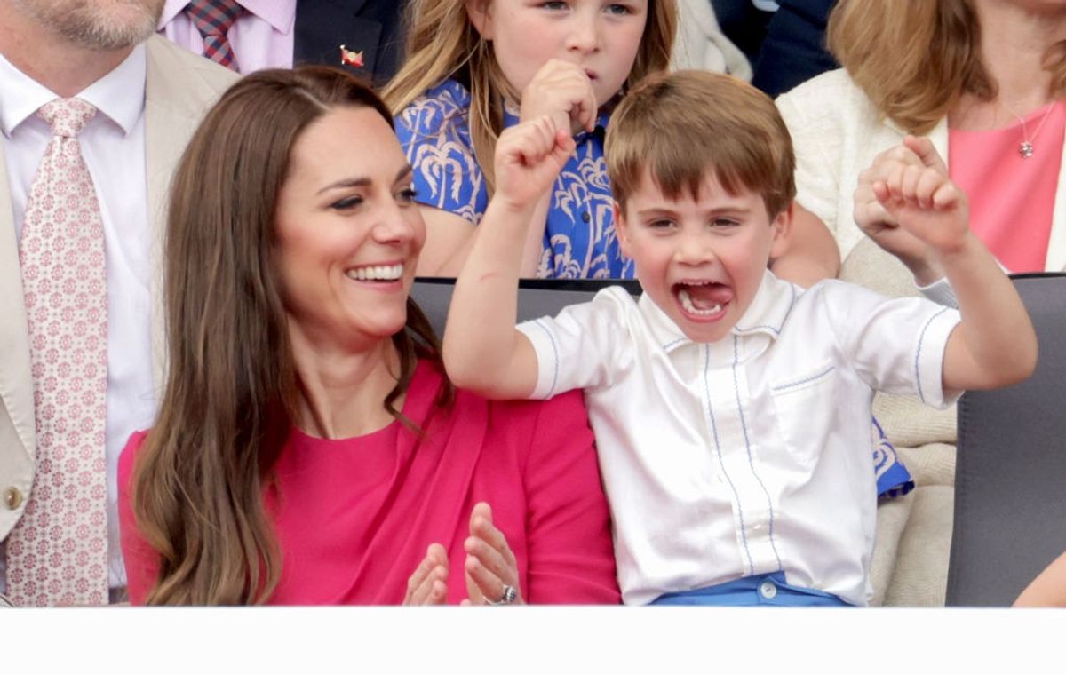 Prince Louis and Kate Middleton