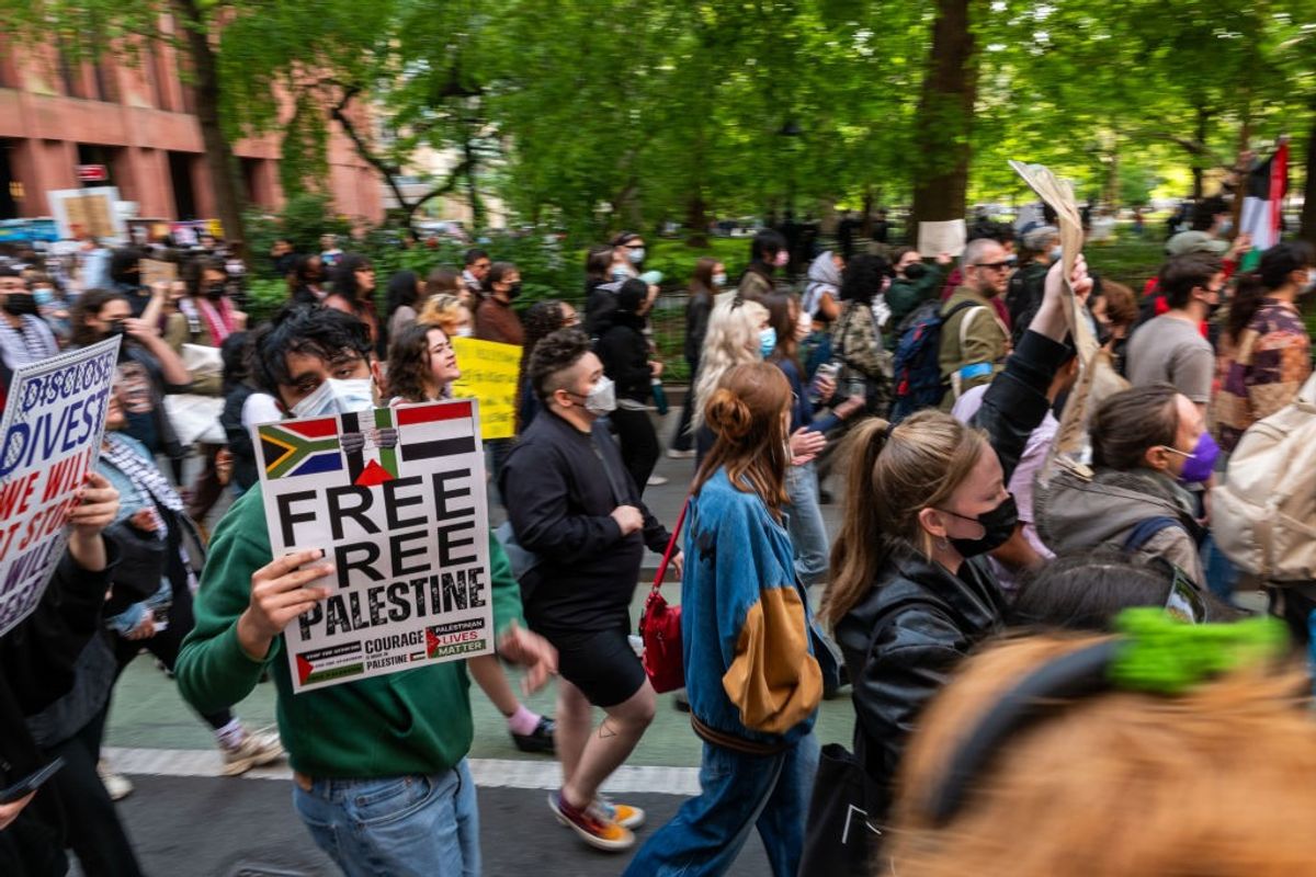 Pro-Palestine protests in the US.