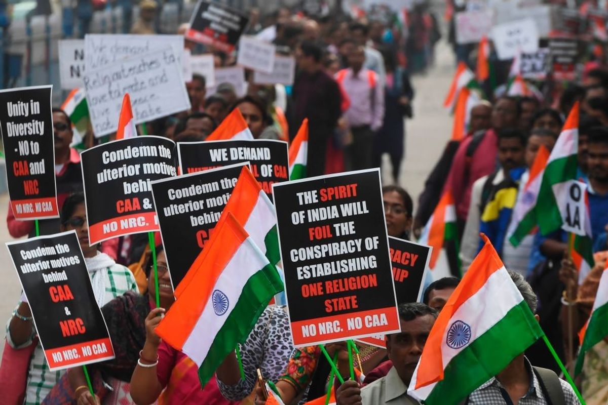 Protest against CAA and NRC in Kolkata, India