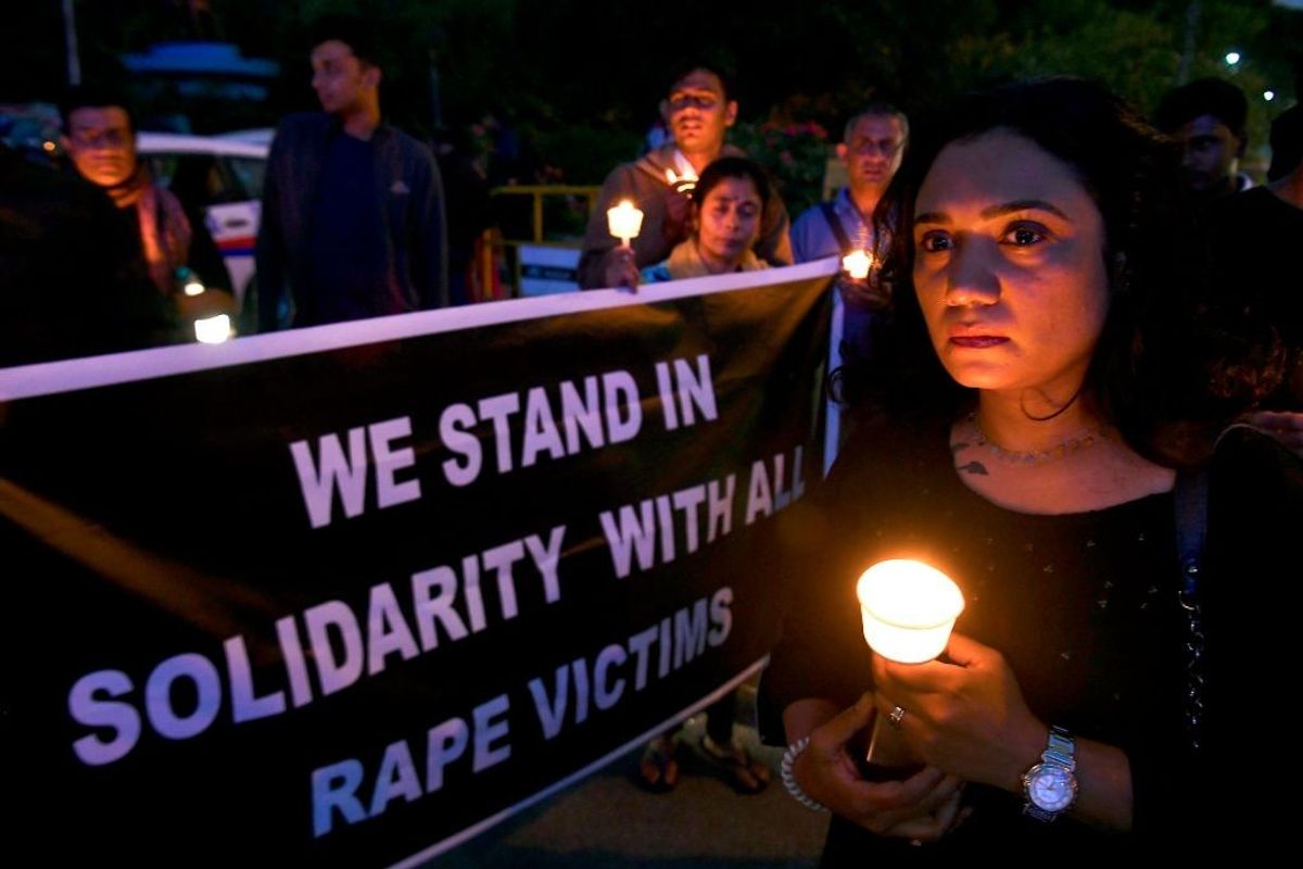 Protest against rape
