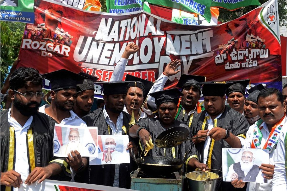 Protest against unemployment India