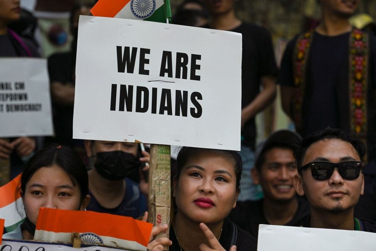 Protest over Manipur violence