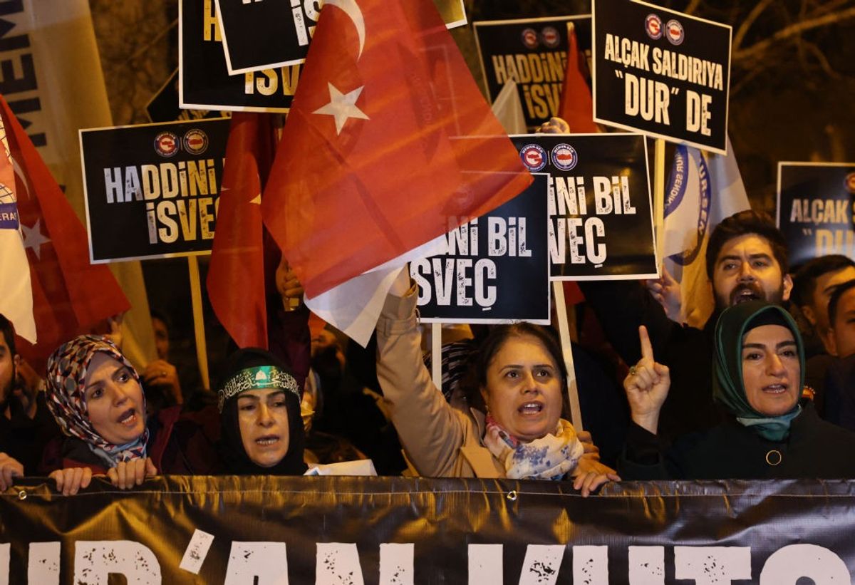 Protests in Stockholm, including Koran-burning, draw strong condemnation from Turkey