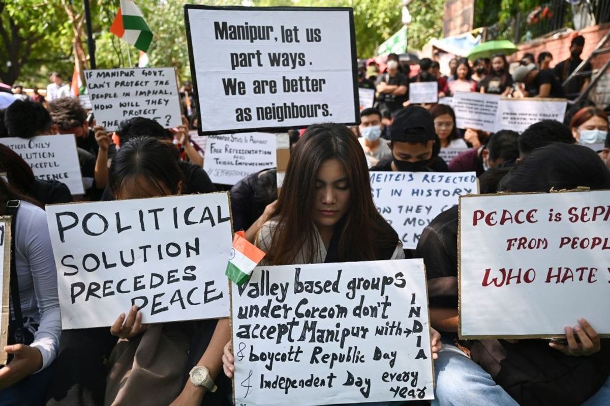 Protests over Manipur violence