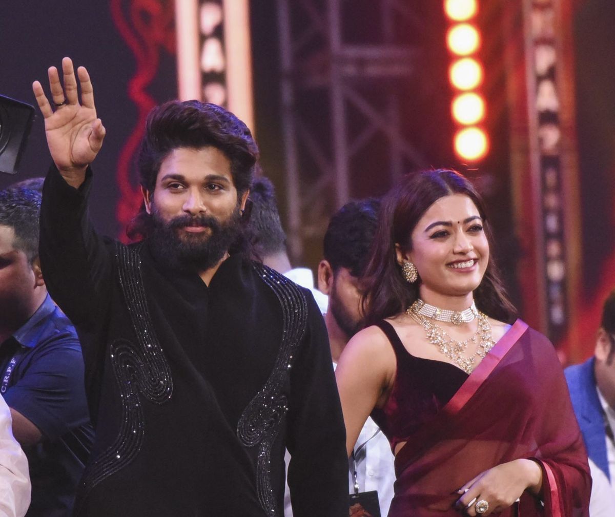 Pushpa: The Rule – Part 2 -Allu Arjun and Rashmika Mandanna and Fahadh Faasil