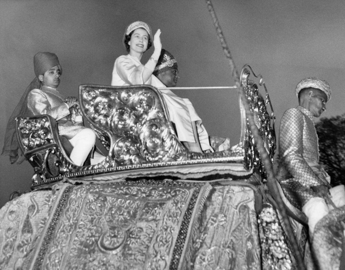Queen Elizabeth II in India 1961
