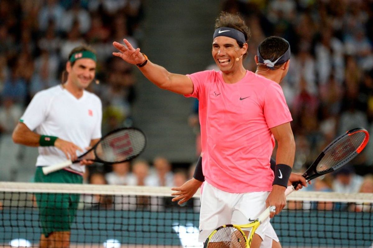 Rafael Nadal and Roger Federer