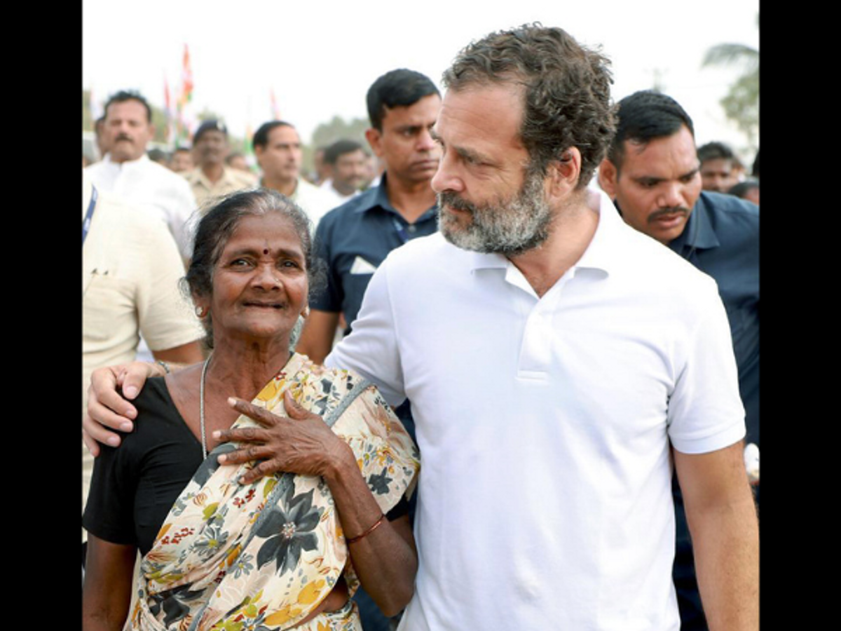 Rahul Gandhi walks in 'Bharat Jodo Yatra'