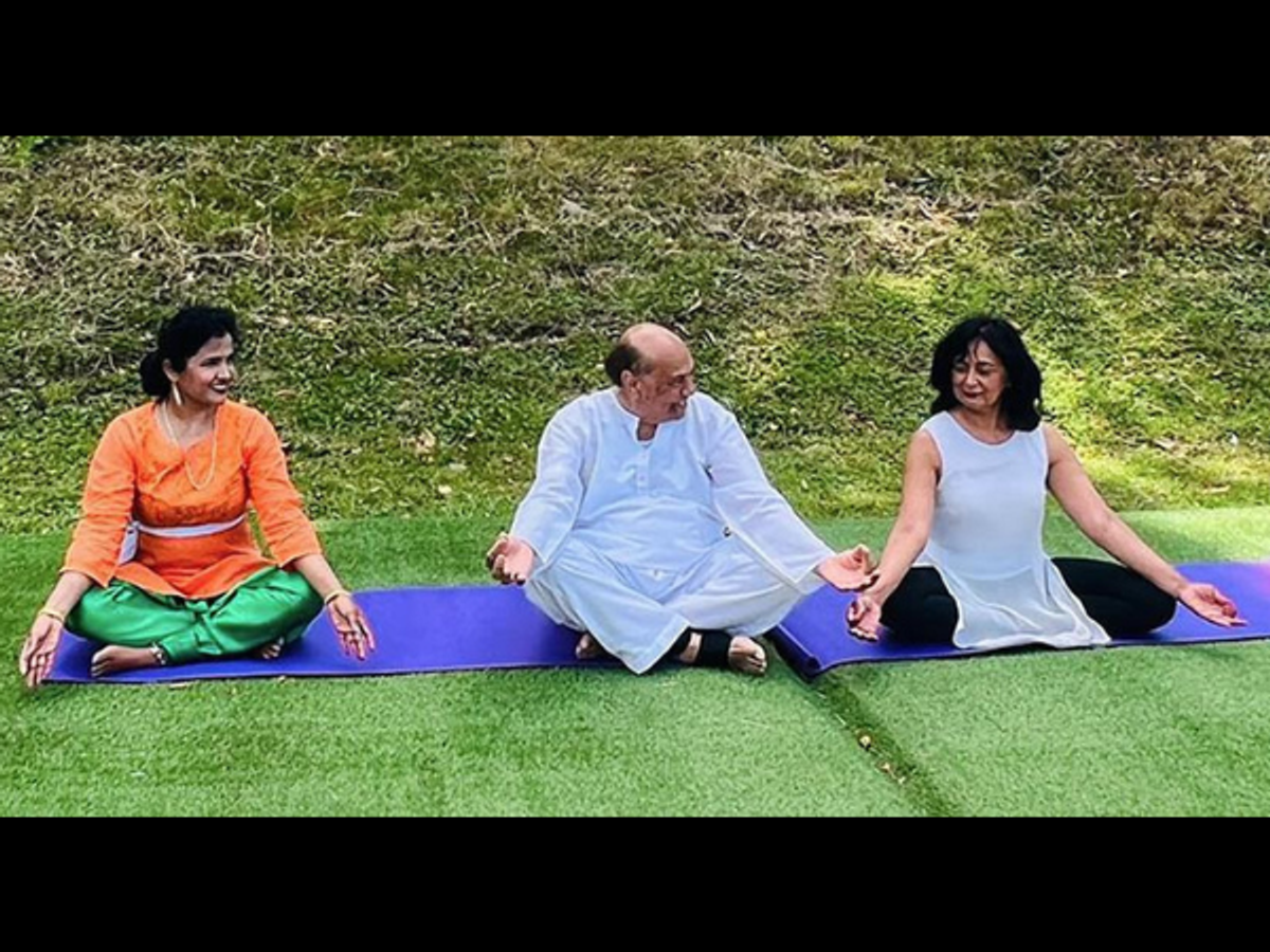 Raj Aggarwal yoga celebrations
