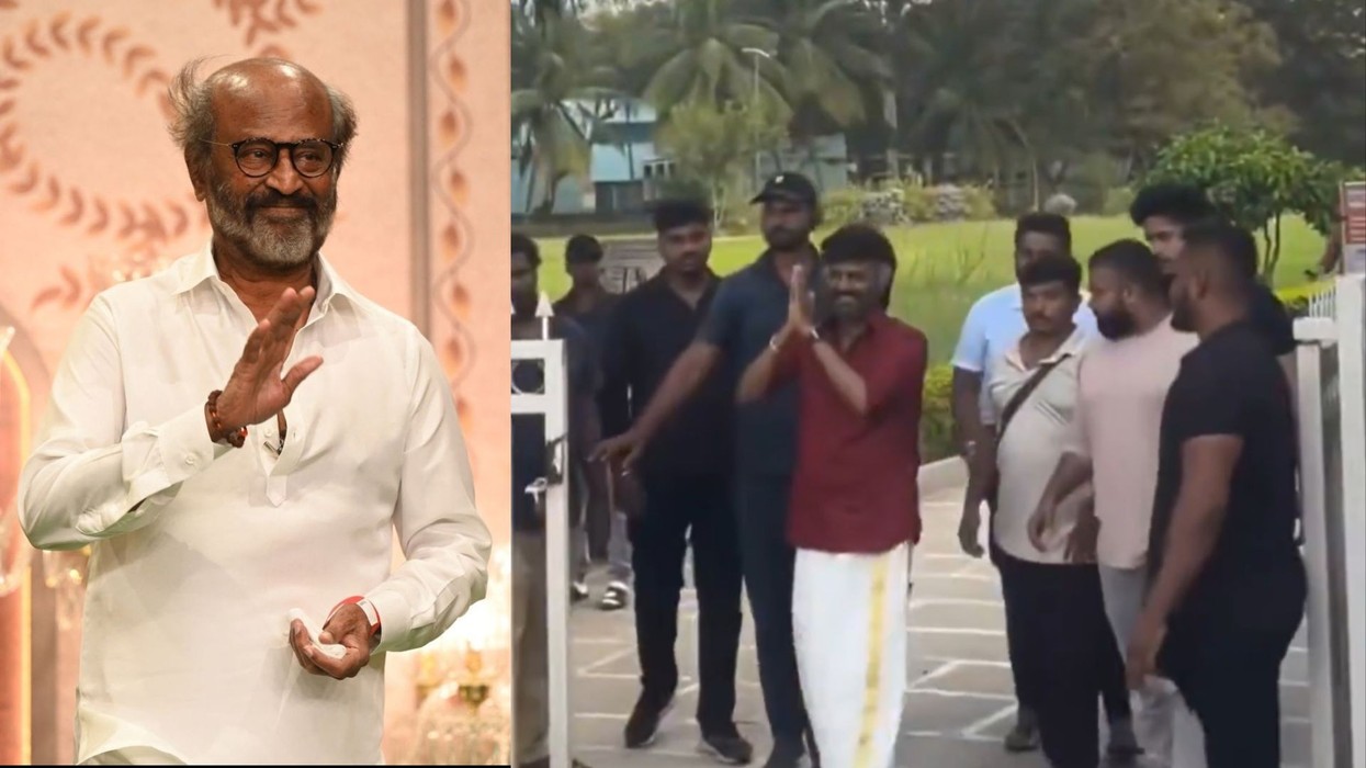 Rajinikanth at Dharman Set