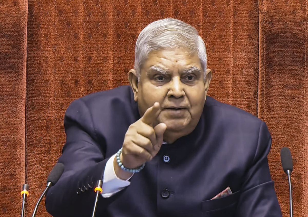 RAJYA SABHA chairman Jagdeep Dhankhar