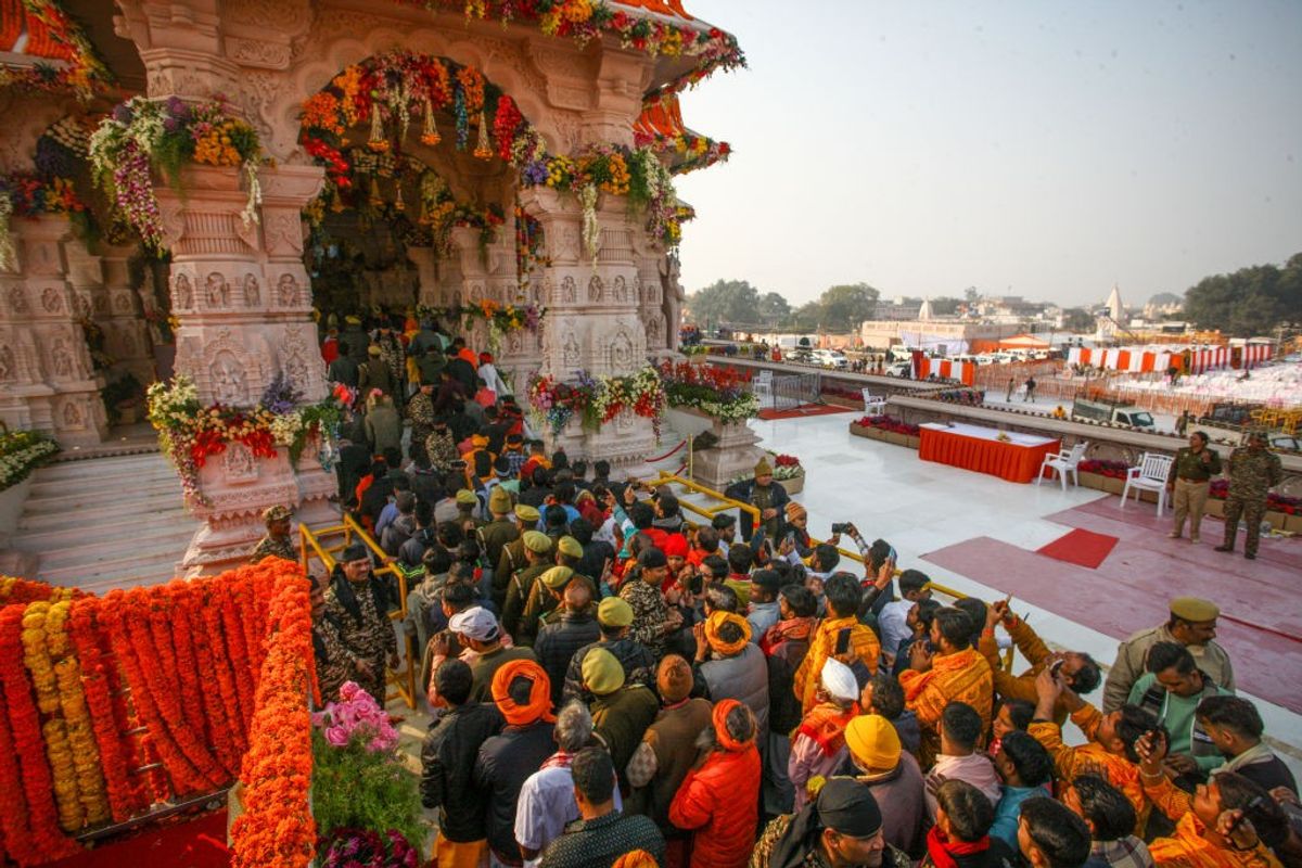 Ram temple in Ayodhya, India