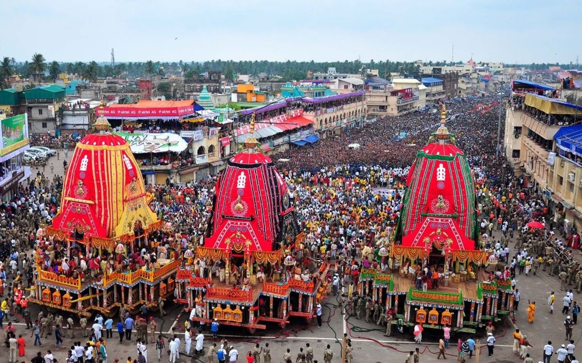 Rath Yatra festival in India's Puri