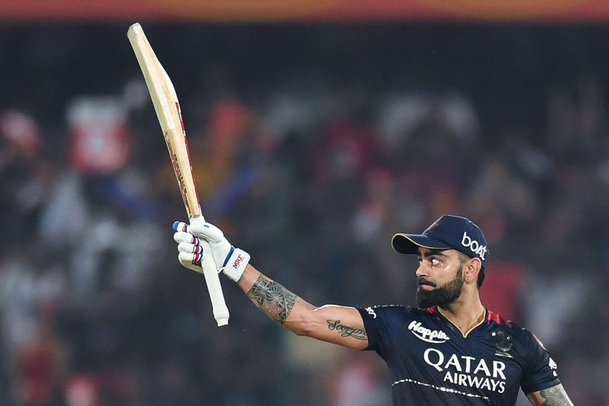 RCB batter Virat Kohli scores a ton against Sunrisers Hyderabad in IPL 2023