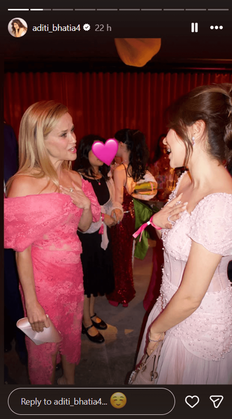 Reese Witherspoon and Aditi Bhatia
