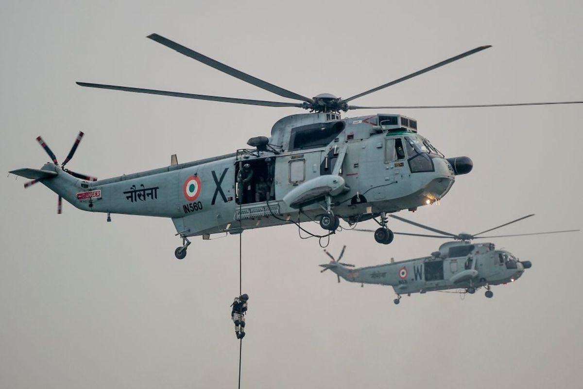 US Navy hands over MH-60R maritime helicopters to India
