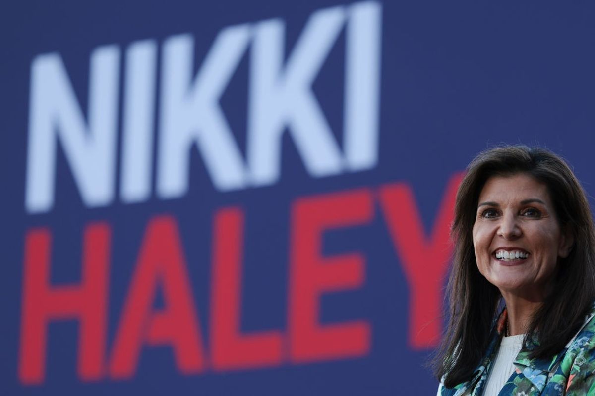 Republican presidential candidate Nikki Haley