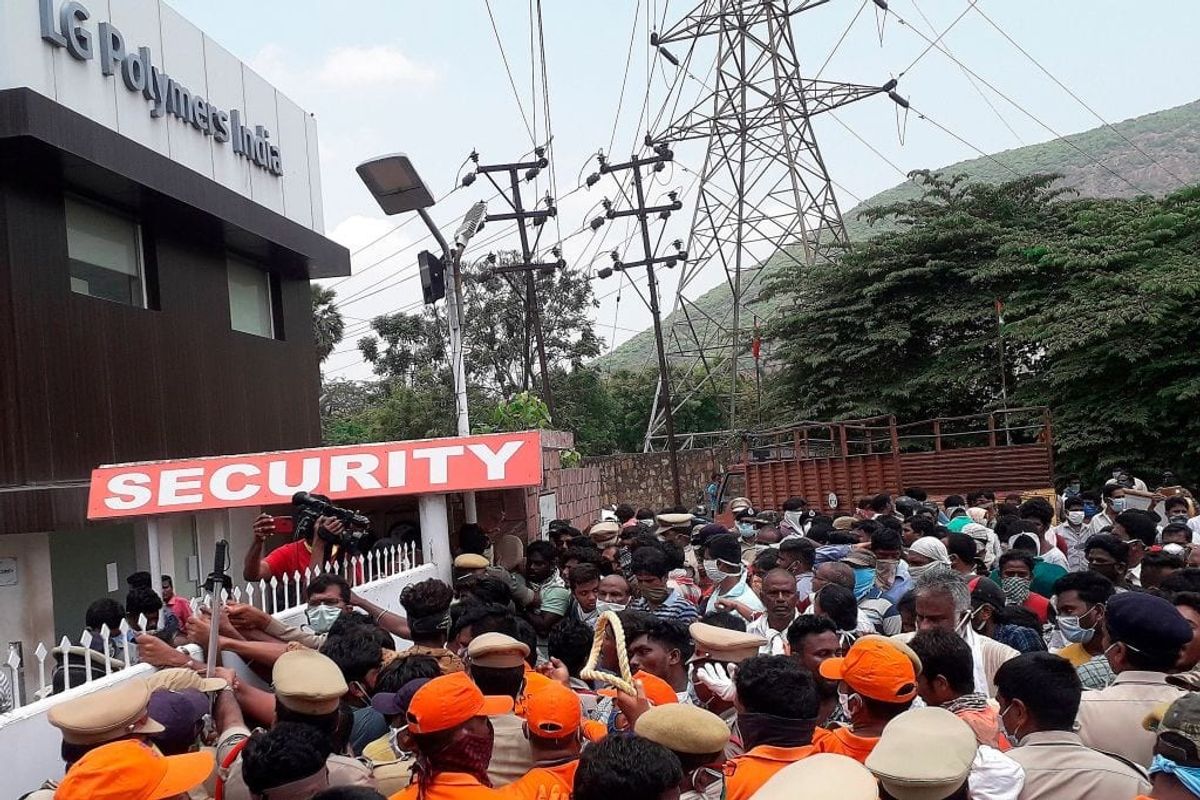 Villagers demand closure of LG Polymers plant in India