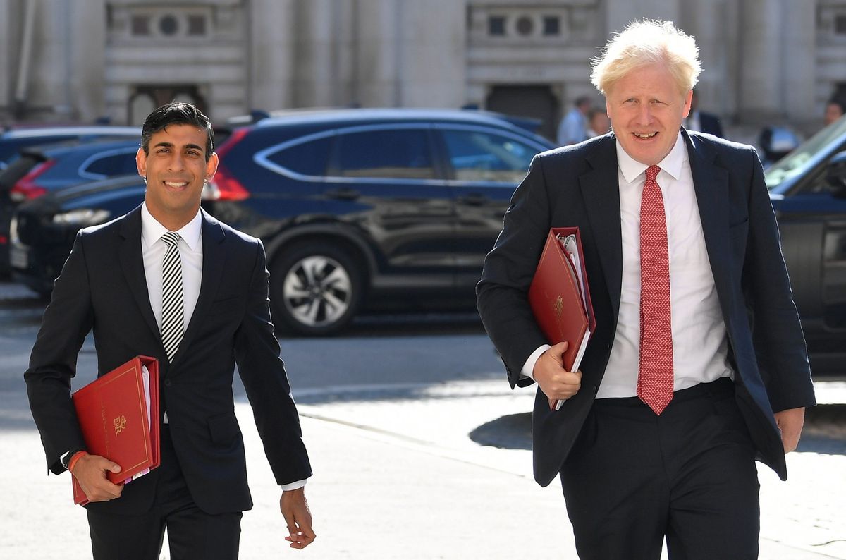 Rishi Sunak and Boris Johnson