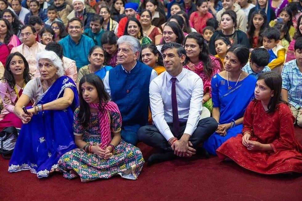 Rishi Sunak at Vedic Hindu temple