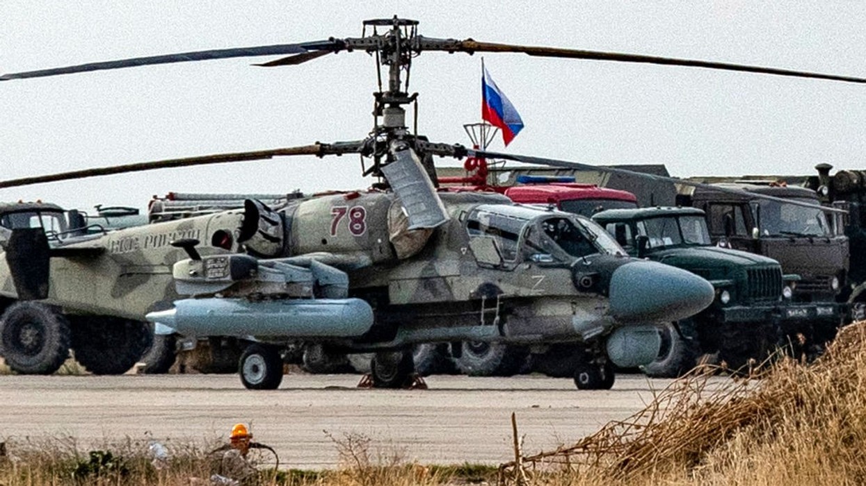 Russian Air Force Kamov Ka-52 Alligator military attack helicopter