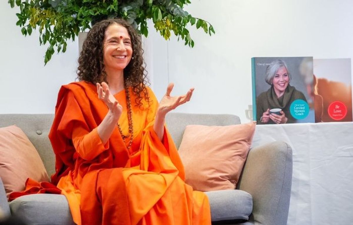 Sadhvi Bhagawati Saraswatiji at an event in London
