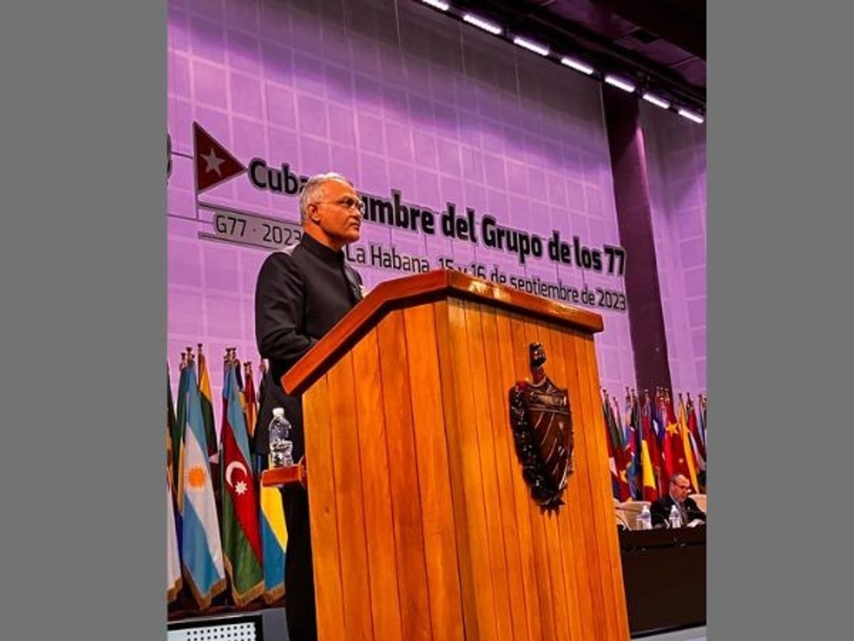 Sanjay Verma, secretary (west), Indian ministry of external affairs, speaks at the G77 Plus China summit in Havana, Cuba.
