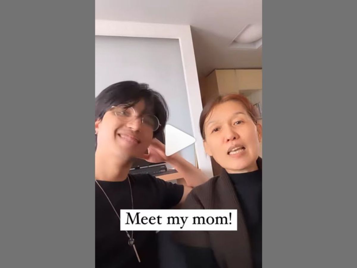 Screengrab of a video of Sungkun Siddiqi and his Korean mother from his Instagram account desi_korean