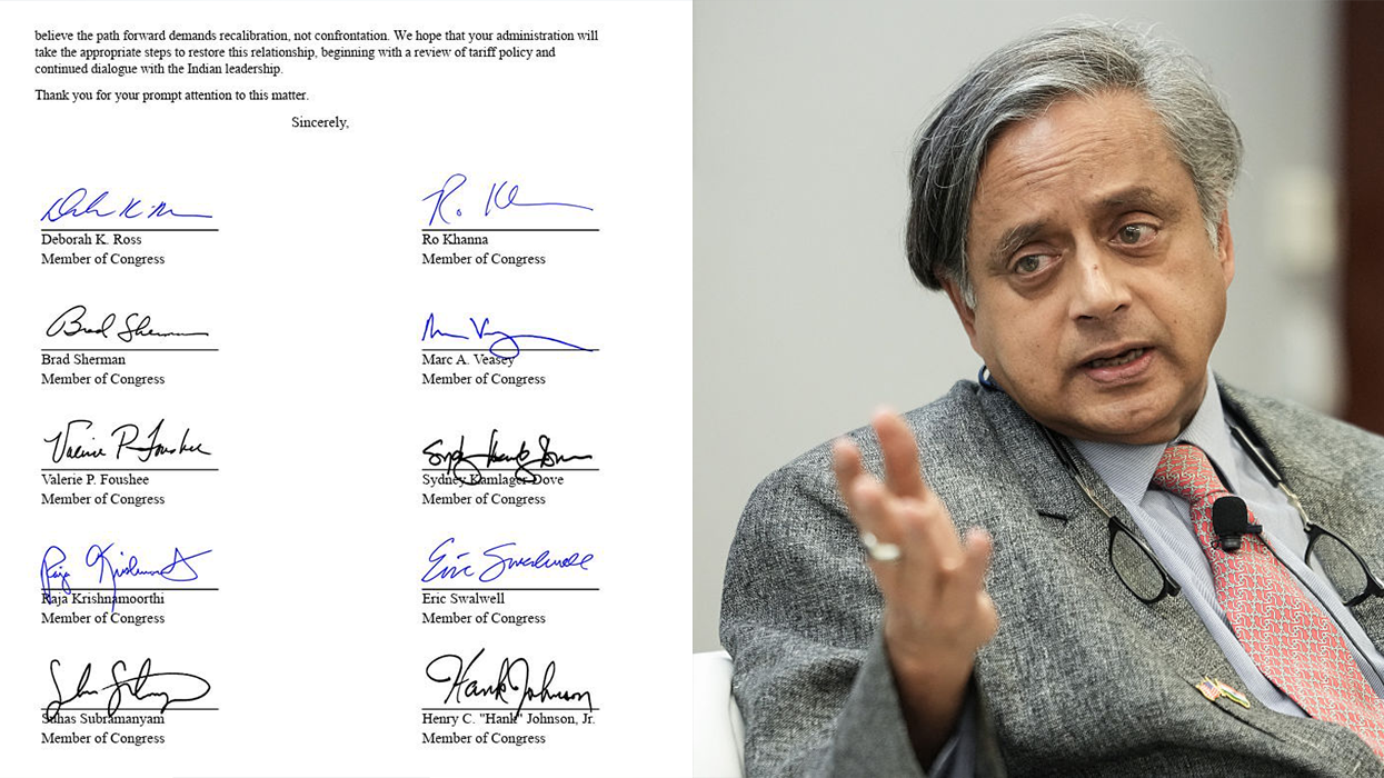 Shashi Tharoor US lawmakers