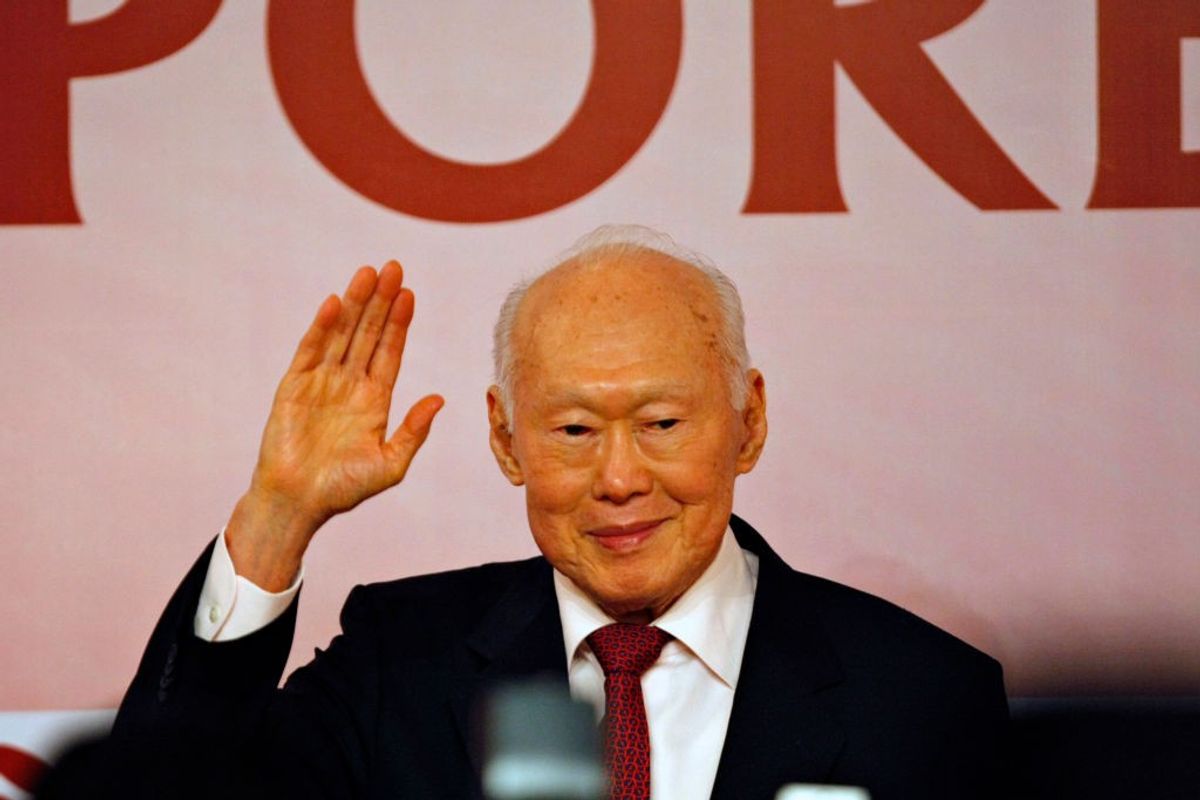 Singapore's founding prime minister Lee Kuan Yew