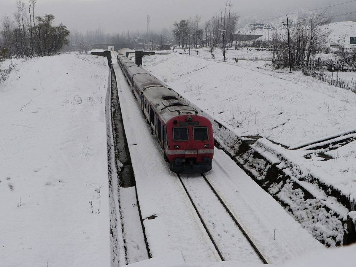 Snowfall in Kashmir