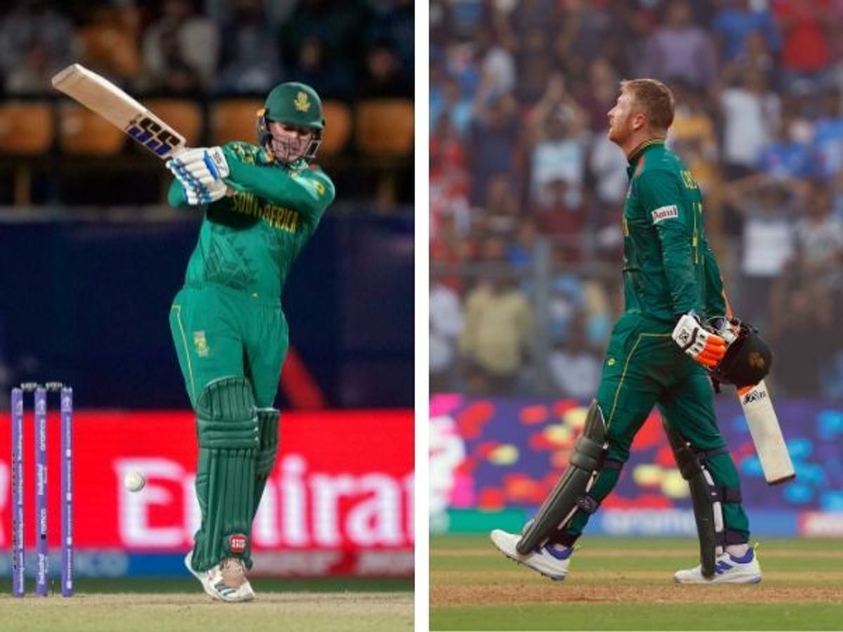 South batters Quinton de Kock (L) and Heinrich Klaasen have scored two hundreds each in World Cup 2023 so far. (ANI Photos)