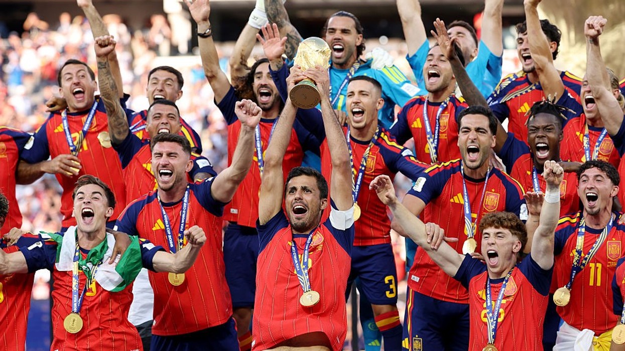Spain lifts the FIFA World Cup Winner’s Trophy