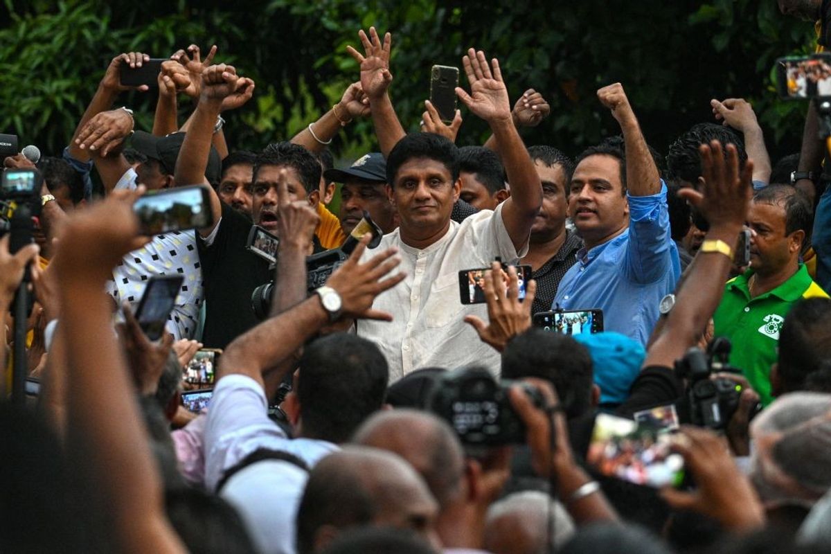 Sri Lanka opposition protest demanding local election on time