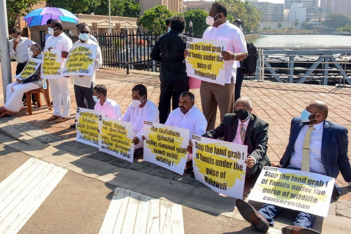 Sri Lanka Tamil groups protest