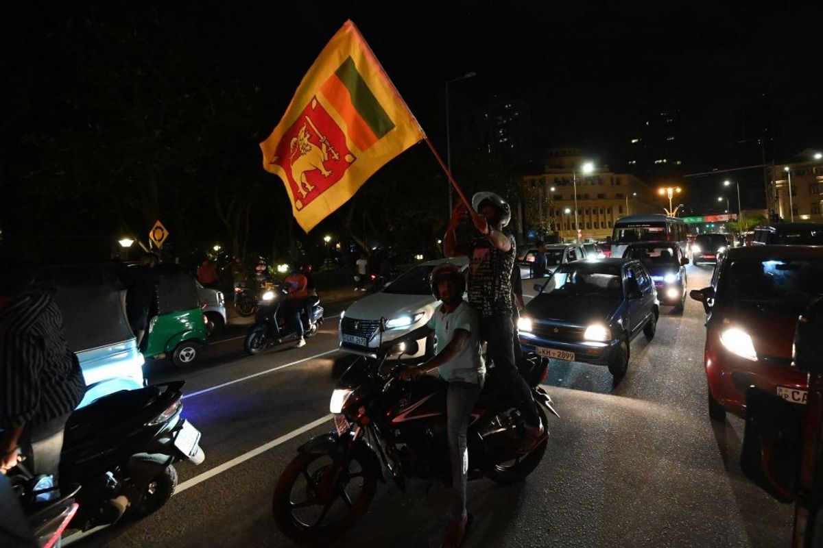 Sri Lankans celebrate Asia Cup 2022 win