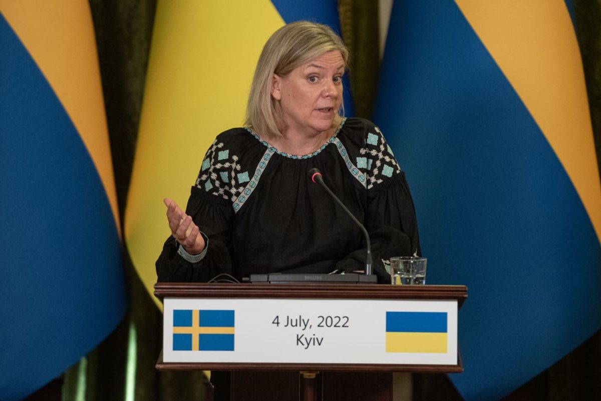 Swedish prime minister Magdalena Andersson