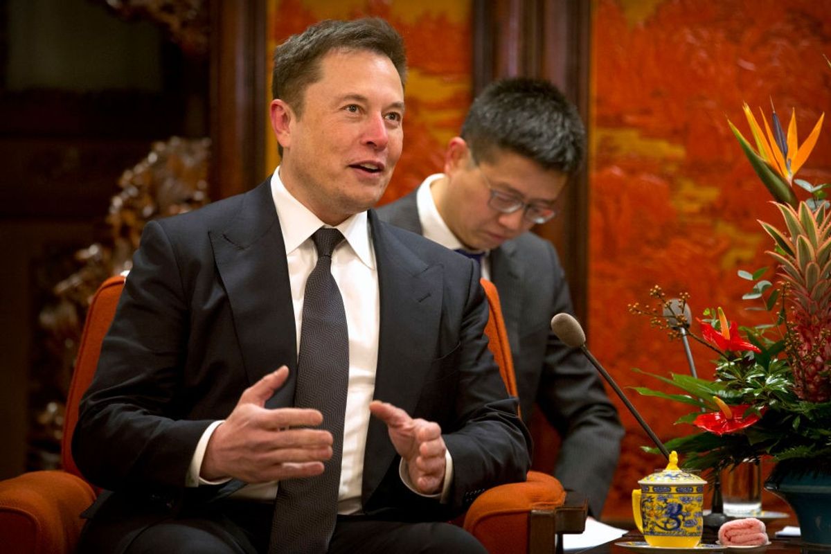 Tesla chief Elon Musk in China