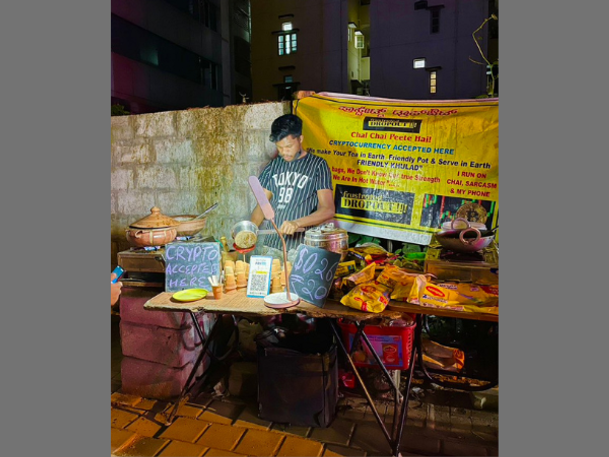 The Bengaluru tea seller who accepts payment in crypto