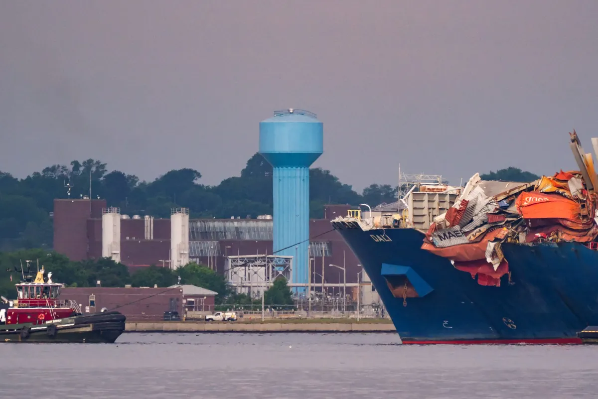 Ship that destroyed Baltimore bridge towed away