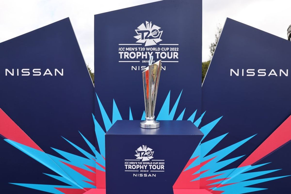 The ICC T20 World Cup trophy