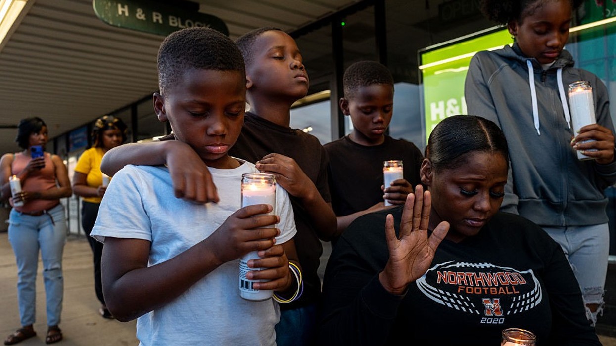 The Johnson family attends a candlelight vigil on April 19, 2026 in Shreveport, Louisiana